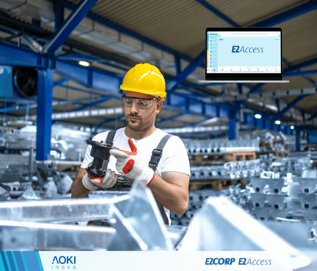 Produção e MRP I do E2Access, sua indústria ganha controle total sobre a execução da produção